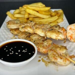 Brochetas de camarón - Image 1